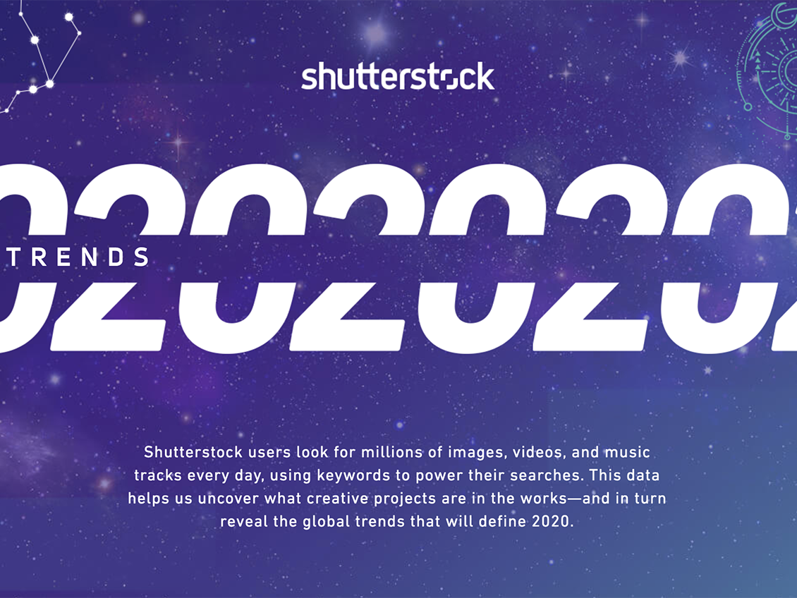 2020 設計趨勢 by Shutterstock