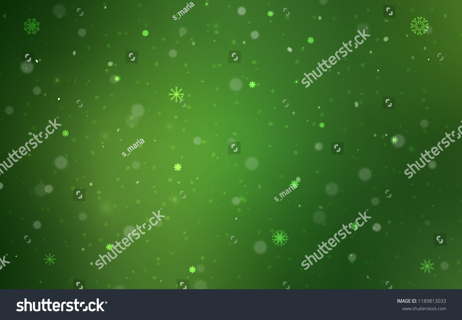 stock-vector-dark-green-vector-template-with-ice-snowflakes-modern-geometrical-abstract-illustration-with-1189813033