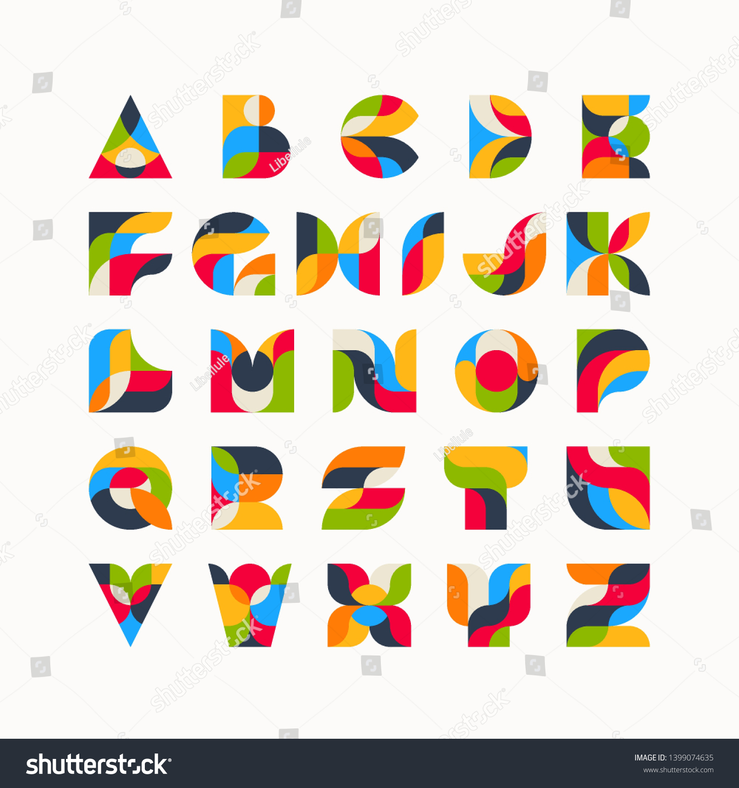 stock-vector-geometrical-bright-colour-latin-font-graphical-decorative-type-1399074635