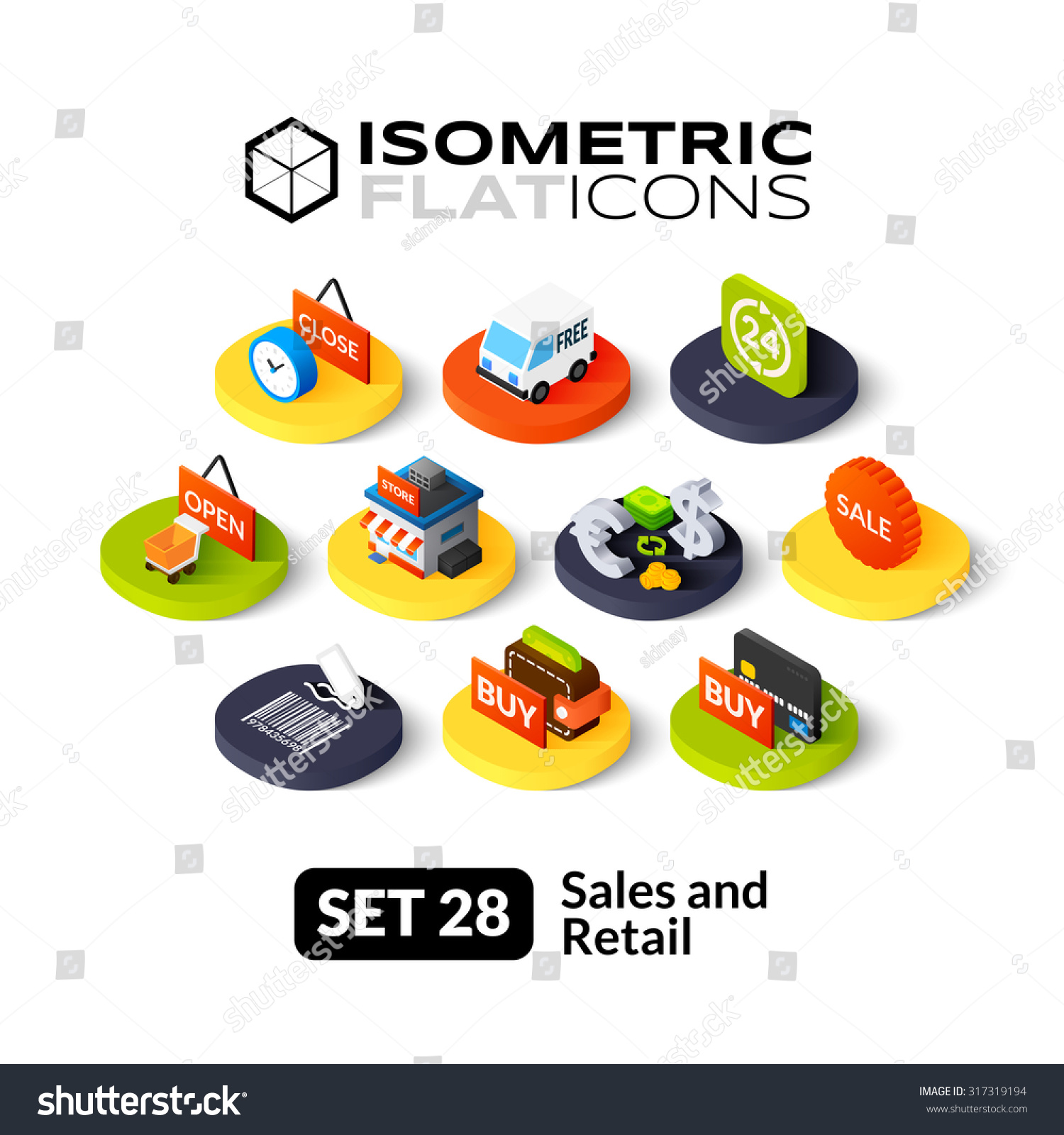stock-vector-isometric-flat-icons-d-pictograms-vector-set-sales-and-retail-symbol-collection-317319194