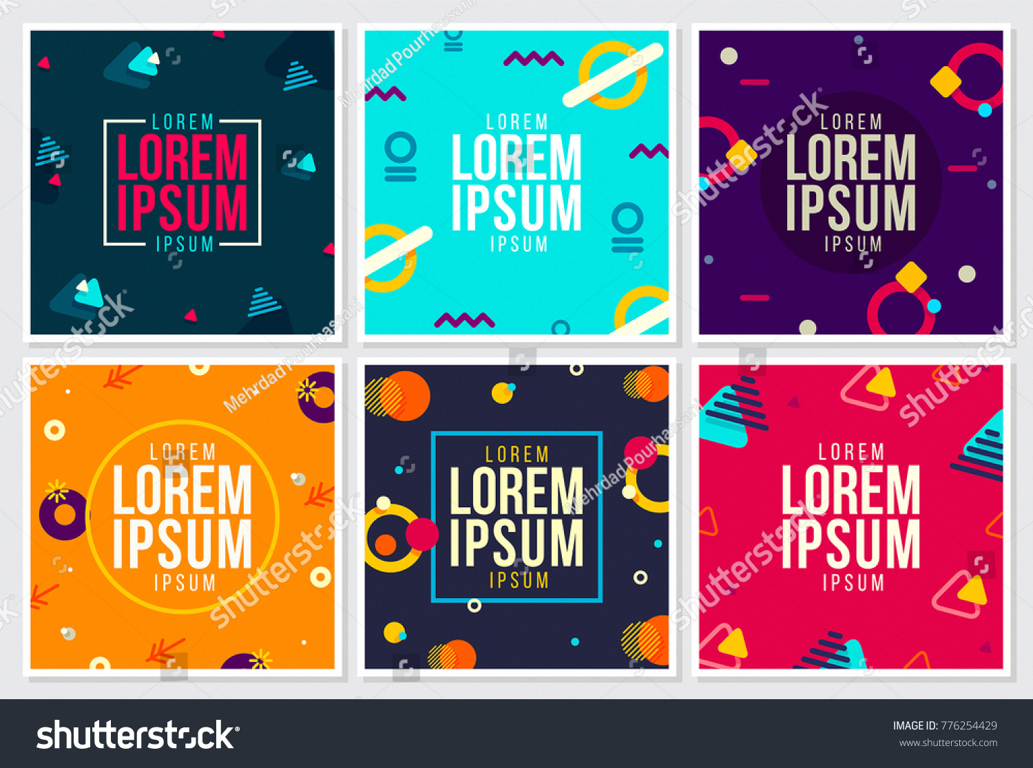 stock-vector-memphis-style-covers-design-with-cute-vector-flat-d-elements-on-dark-and-light-background-776254429