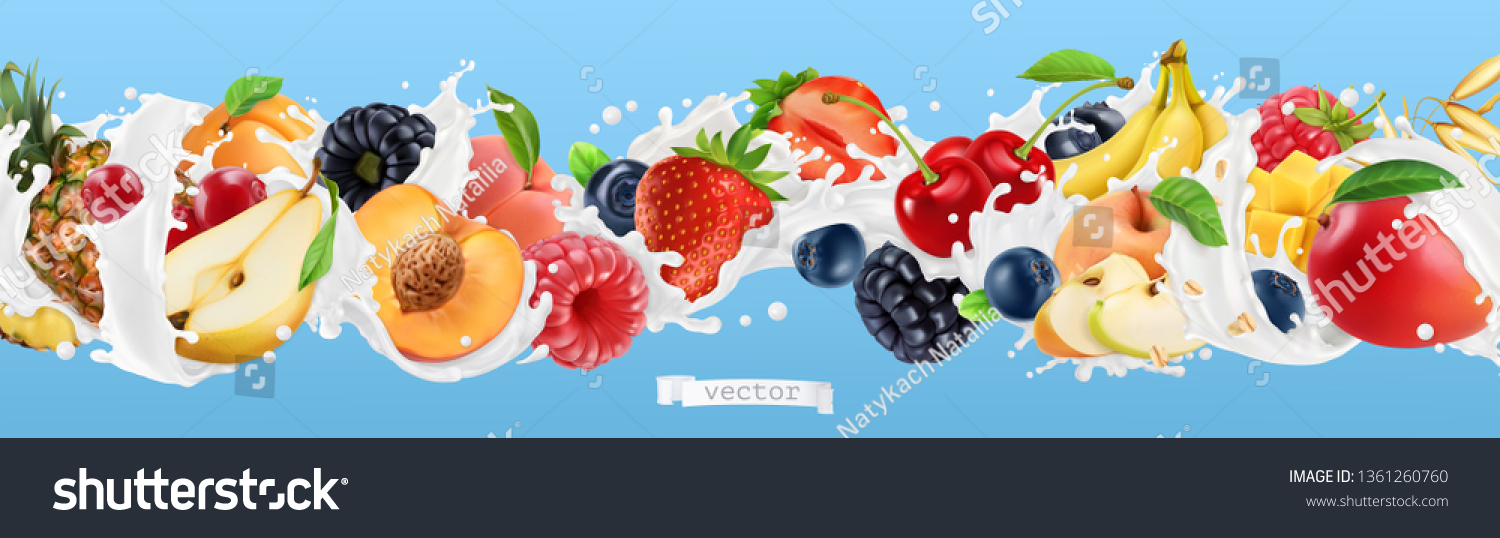 stock-vector-milk-splash-yogurt-with-fruits-and-berries-strawberry-raspberry-banana-peach-apricot-1361260760