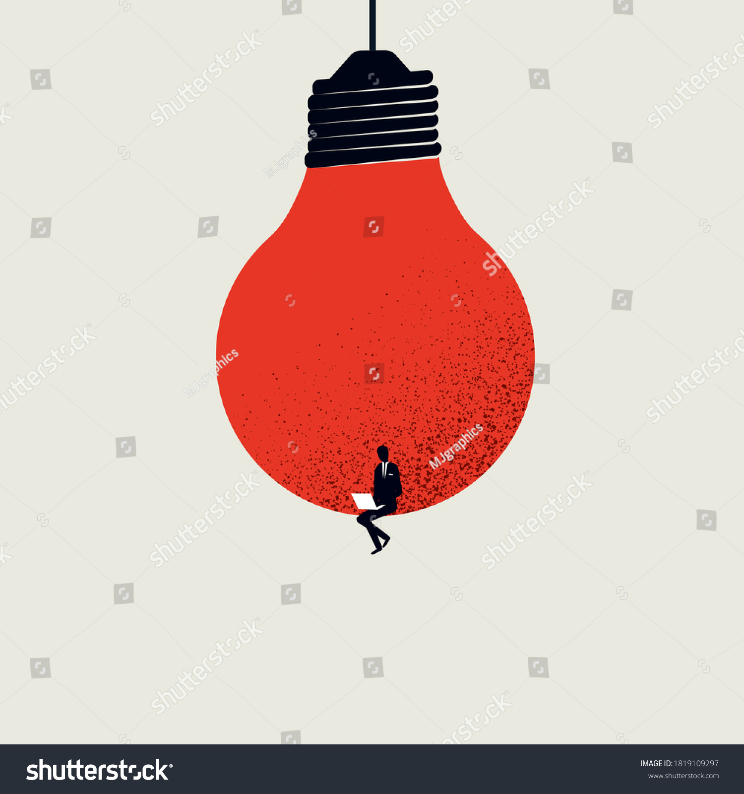 stock-vector-content-creation-creative-person-vector-concept-man-sitting-in-lighbulb-with-laptop-symbol-of-1819109297